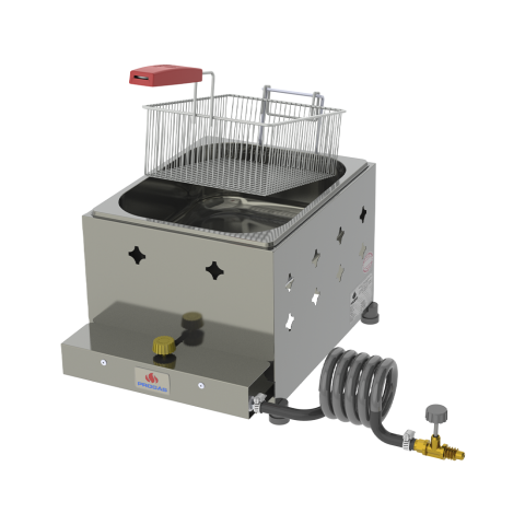 Fritadeira Inox a Gás 5 Litros PR-10G - Progás