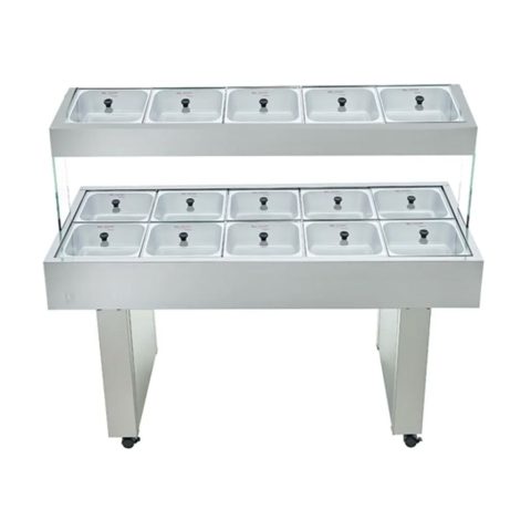 Buffet Conjugado 10 Cubas Quentes E 5frias Inox – Edanca