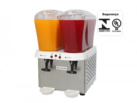 Refresqueira Inox 2 Reservatórios de 16 Litros