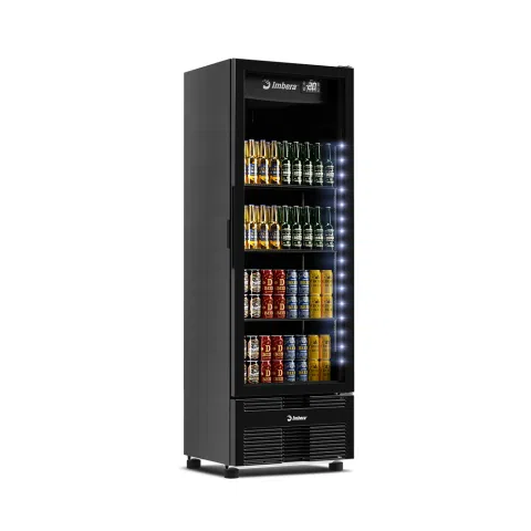 Cervejeira Imbera CCV315‑PV Full Black 485 L com porta de vidro